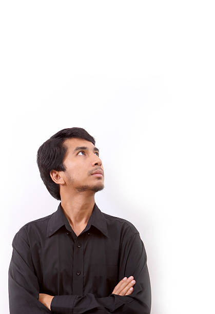 istock Businessman standing on white background 481514255