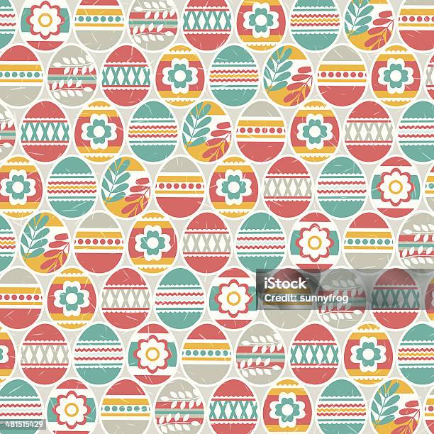 Background With Easter Eggs Stock Illustration - Download Image Now - Abstract, Animal Egg, Animal Markings