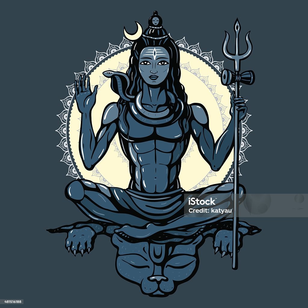 Hindu God Shiva Stock Illustration - Download Image Now - 2015 ...