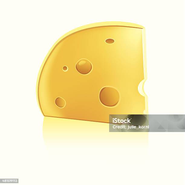 Cheese Stock Illustration - Download Image Now - Block Shape, Cheese, Dairy Product