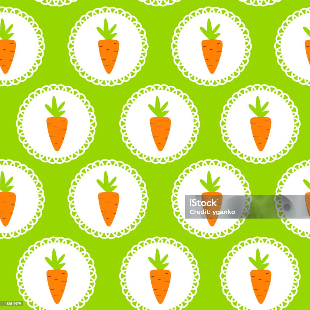 Carrot Nahtlose Muster-Hintergrund Vektor-Illustration - Lizenzfrei Abnehmen Vektorgrafik