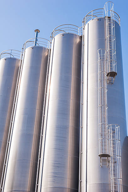 istock Chemical plant, containers 481520146
