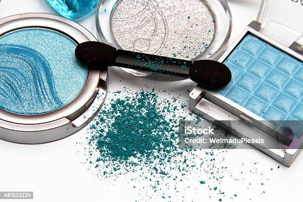 Blue Eye Shadow Stock Photo - Download Image Now - Blue Eyeshadow, 2015, Beauty