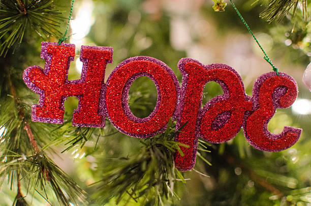 Hope Tree Ornament stock photo