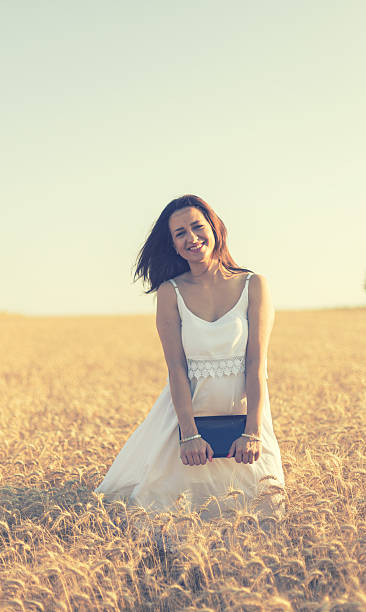 istock Happy woman in nature 481523848