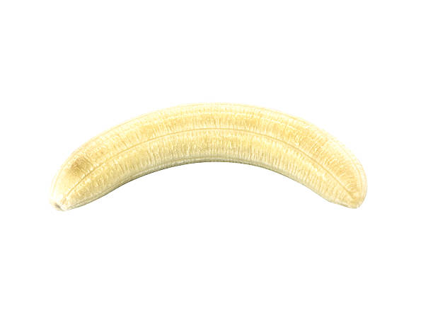 istock Peeled Banana on white background 481526344