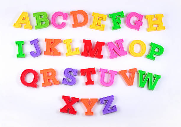 istock Colorful plastic alphabet letters on a white 481526398