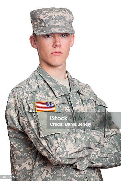 Soldado Americano - Fotografias de stock e mais imagens de Adulto - Adulto, Bandeira dos Estados Unidos da América, Branco