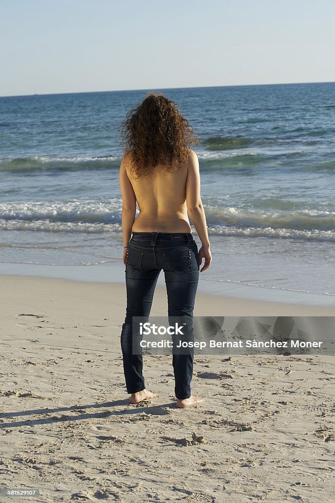 Am Beach - Lizenzfrei Rückenschwimmen Stock-Foto