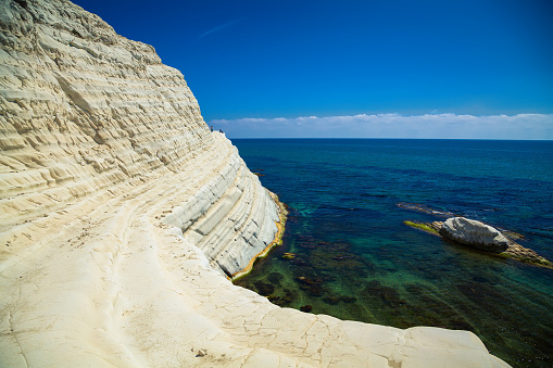 sea view from the Scala dei Turchi (Turkish Staircase) near Agrigento, Sicily