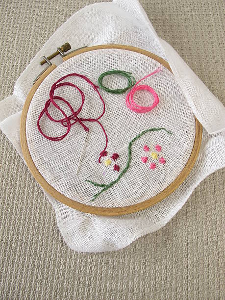istock Embroidery with flower tendril 481532472