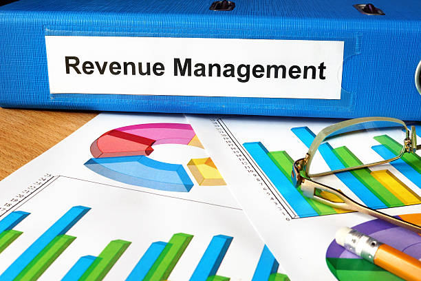 istock Folder with label  Revenue Management and charts. 481535044