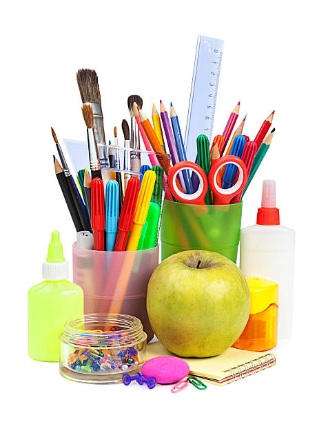 istock Back to School. Pens and pencils in a cup 481536004