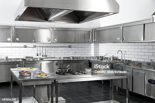 Professional Kitchen Stock Photo - Download Image Now - Kitchen, Commercial Kitchen, Restaurant