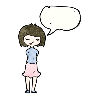 Shy Girl Cartoon Stock Illustration - Download Image Now - Adult, Bizarre,  Clip Art - iStock