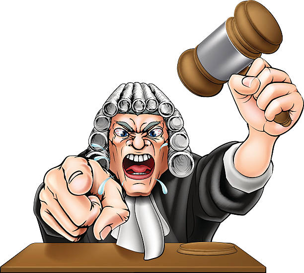 201 Angry Judge Cartoons Illustrations & Clip Art - iStock