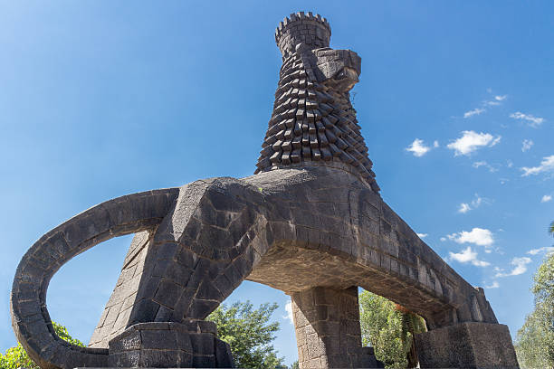 Statue of the Lion of Judah stock photo