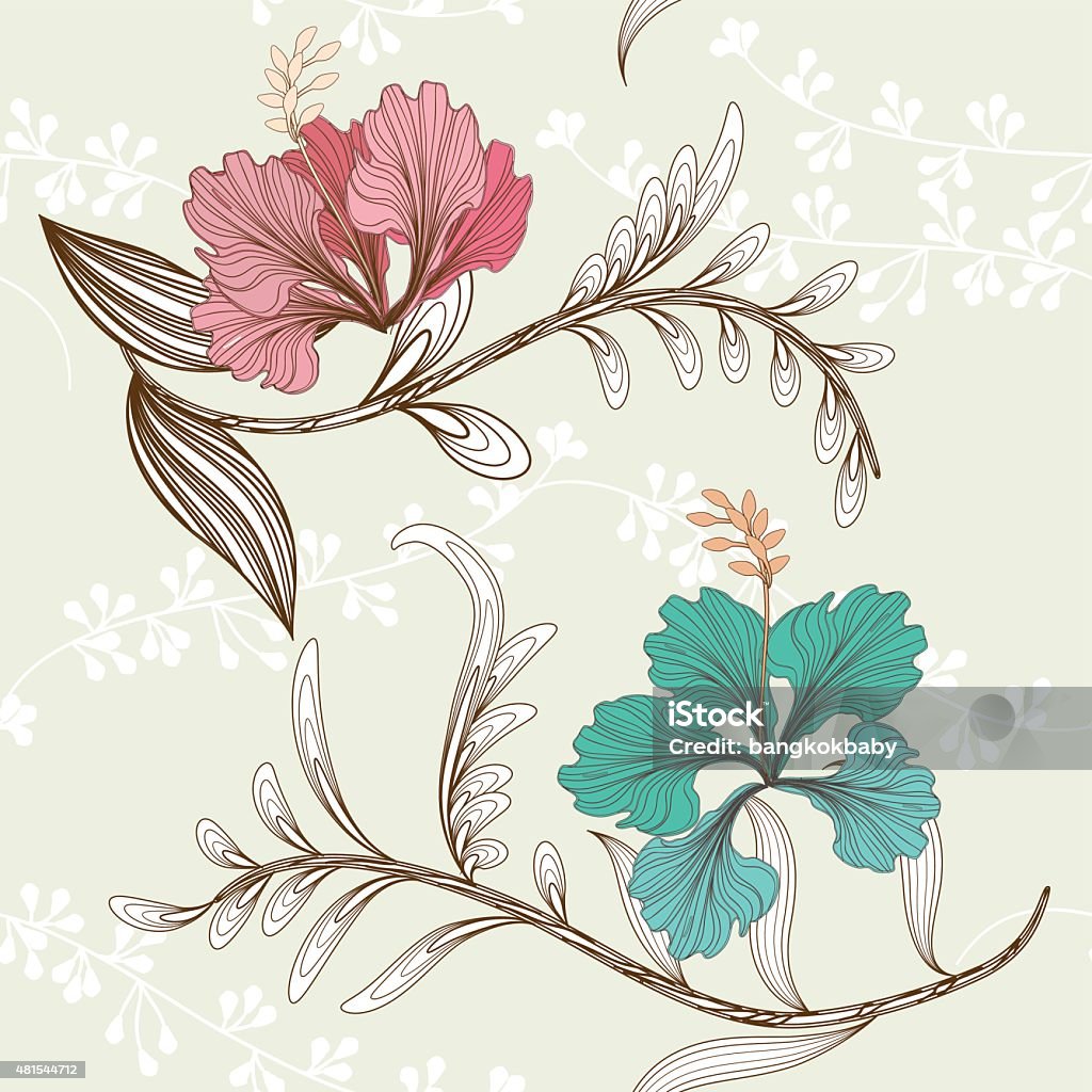 Floem Pattern Flower Pattern Stock Illustration - Download Image Now - 2015 ...