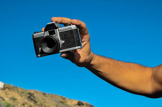 istock Classic 35mm Plastic Toy Photo Camera 481551489