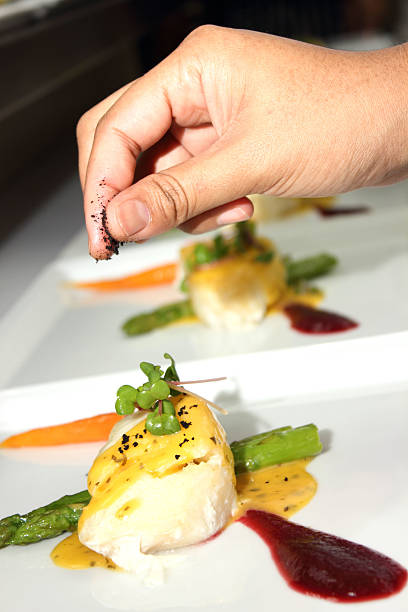Snow Fish Steak with Orange Sauce