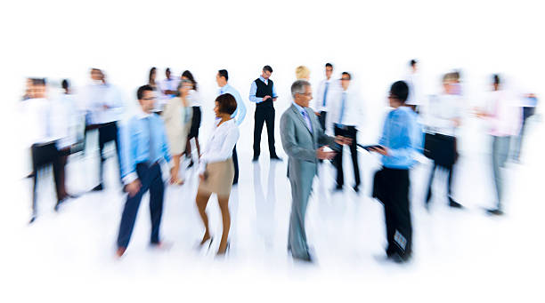 istock Large group of Business people interacting together 481553049