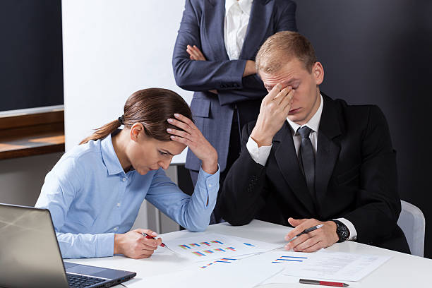 istock Tired employees during job 481559492