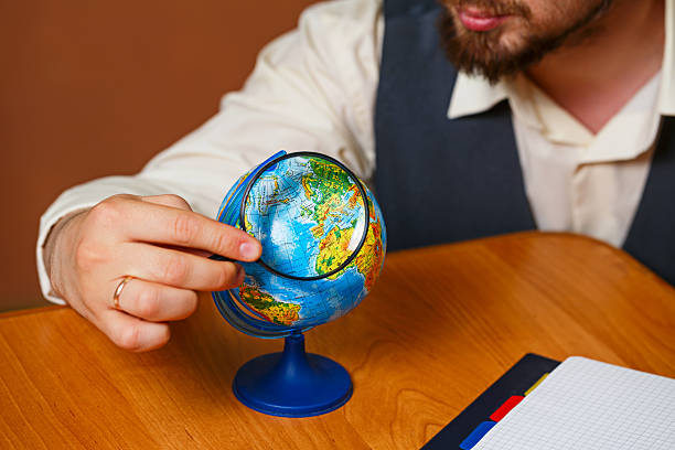istock Man. Geography teacher. 481559724