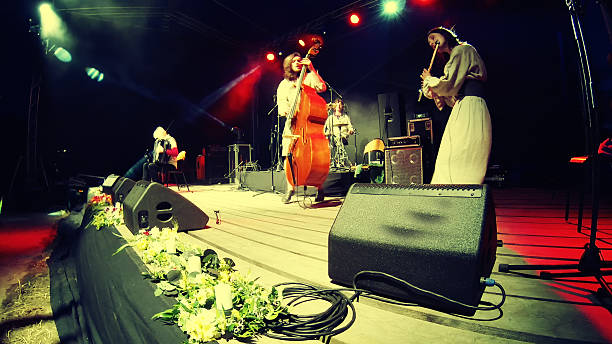 istock music band performing a concert 481560462