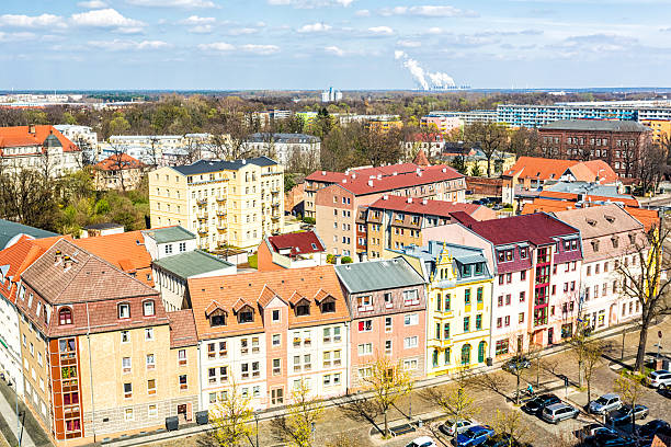 skyline cottbus (niemcy) - cottbus zdjęcia i obrazy z banku zdjęć