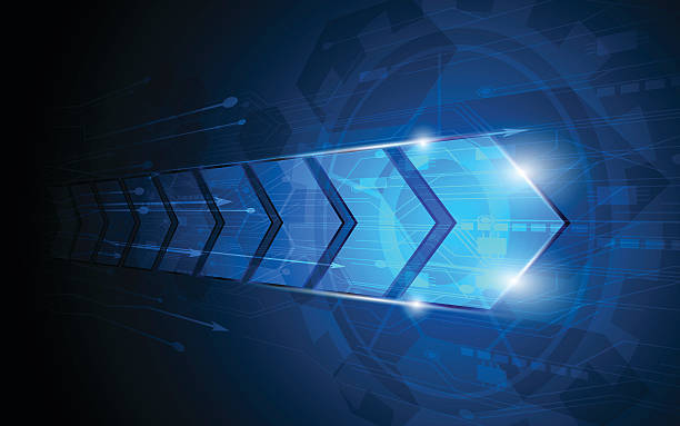 vector abstract arrow digital innovation concept background abstract, arrow, background, bandwidth, banner, blue, circuit, communication, computer, computing, concept, data, focus, target, speed, fast, gear, working, digital, electric, fi, flare, future, gradient, hi, illustration, innovation, internet, line, media, microchip, movement, networking, pattern, perspective, rectangle, sci, spark, tech, technology, telecoms, traffic, transfer, vector, vision, wall, frame, the-way-forward stock illustrations