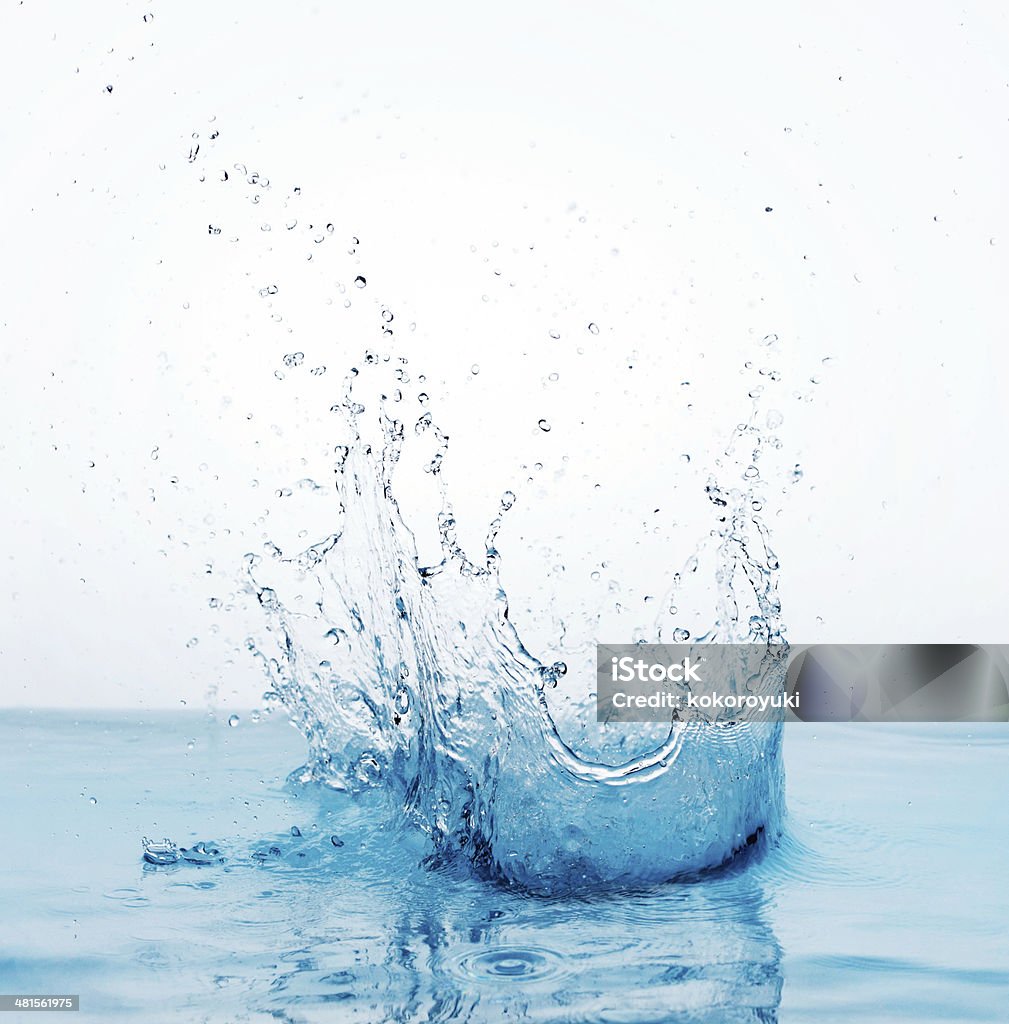 Agua splash - Foto de stock de Rociado libre de derechos