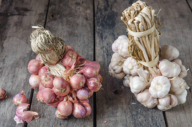 istock Bunch of onions and garlic 481563764