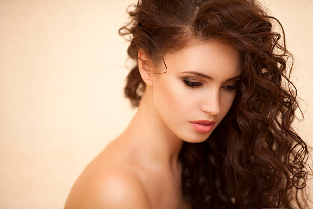 istock Beautiful woman on light background 481565223