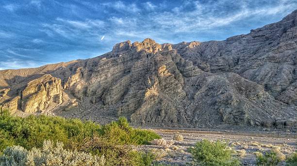 Death Valley National Park Volcanic Mountain Landscape, California stock photo