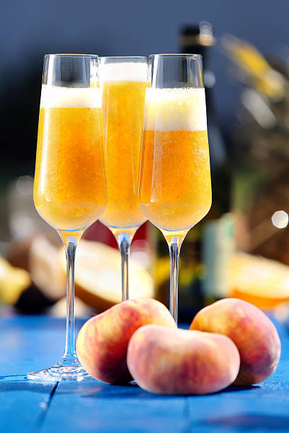 istock Italian Bellini alcoholic cocktail with peach 481569512