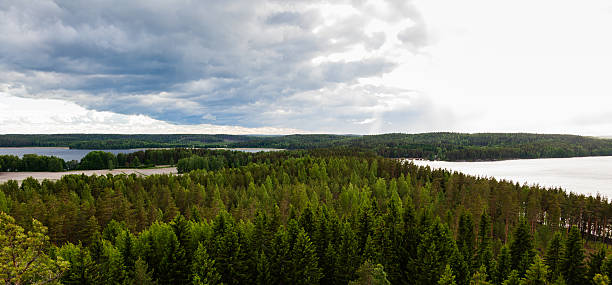 istock Nature, view from the mountains to the lakes and forest 481569668
