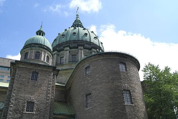 Mary, Queen of the World Cathedral in Montreal Canadian tourist attraction mary queen of the world cathedral stock pictures, royalty-free photos & images