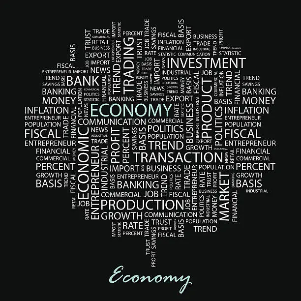 Vector illustration of ECONOMY
