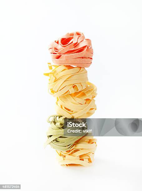 Dried Ribbon Pasta Stock Photo - Download Image Now - 2015, Bundle, Close-up