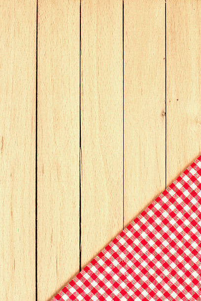 istock Checkered Tablecloth On The Wooden Table 481572572
