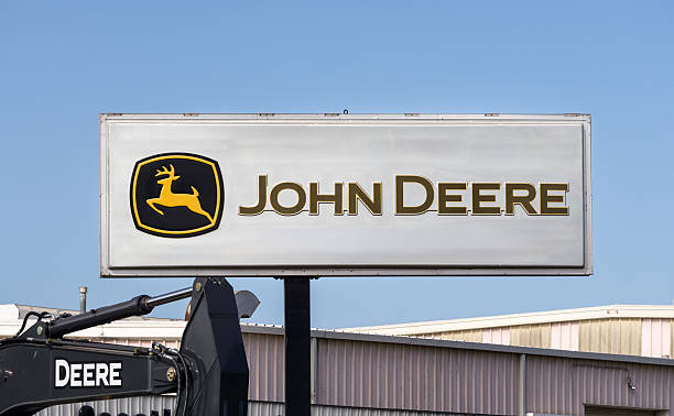 john deere señal y logo - john deer fotografías e imágenes de stock