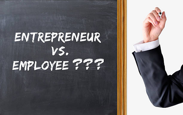 istock Entrepreneurship versus employee concept 481573466