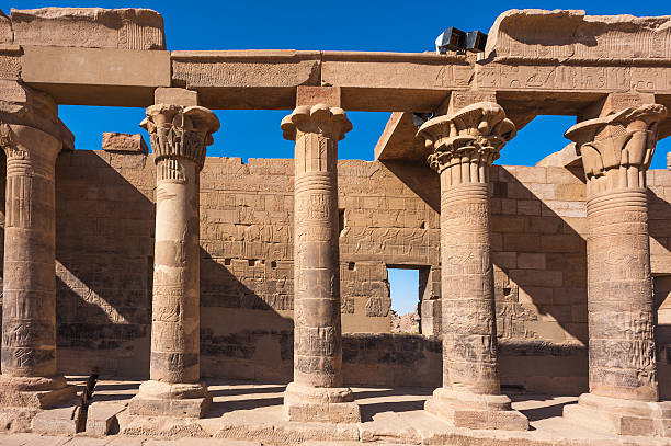 Great Columns inside the Hall of Temple of Philae