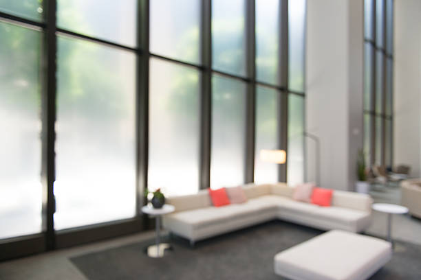 istock Out of Focus Modern Office Waitting Area Background 481574980
