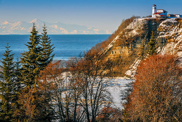 Lighthouse in Alaska on the Cook Inlet