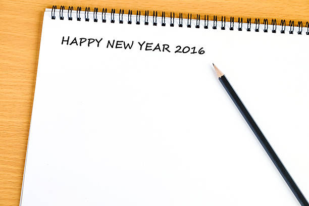 istock Happy new year 2016 words and pencil on paper 481579058