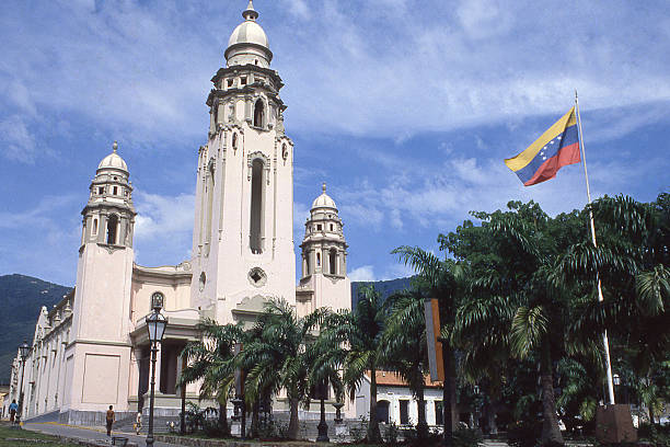 Panteón Nacional National Cemetery Mausoleum historical monuments near Caracas Venezuela stock photo