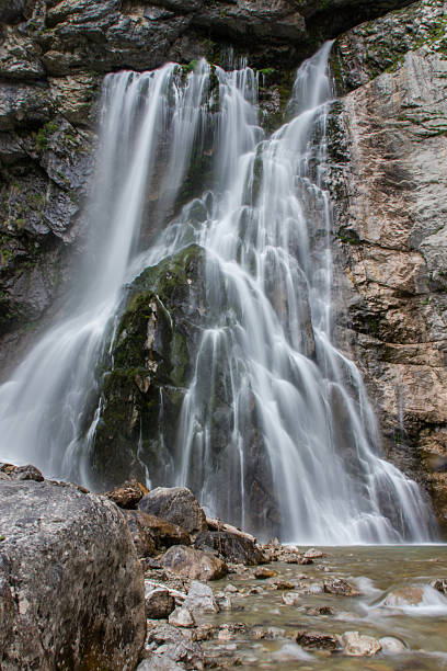 istock Abkhazia, a beautiful Gegsky waterfall. 481580416