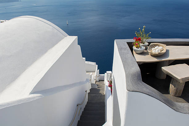 istock Stairs leading down to Aegan Sea. 481582730
