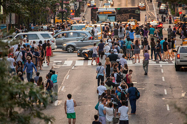 istock People in a mess at Manhattanhenge day 481586128